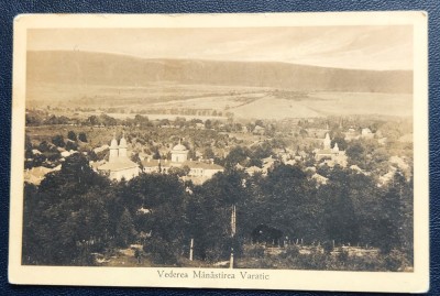 Neamt - Vederea Manastirea Varatic (Varatec) 1928 - printata, circulata foto