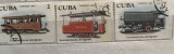 (B ) Timbre serii Straine tema Cuba Tranvaiuri, Stampilat