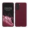 Husa Kwmobile pentru Samsung Galaxy S21, Visiniu, Silicon, KWM000012BS033C, Carcasa