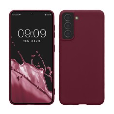 Husa Kwmobile pentru Samsung Galaxy S21, Visiniu, Silicon, KWM000012BS033C