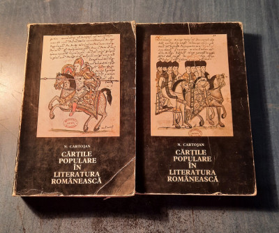Cartile populare in literatura romana N. Cartojan 2 volume foto