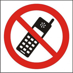 Indicator Interzisa folosirea telefoanelor mobile(2) - Semn Protectia Muncii foto