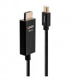 Cablu Lindy 1m Mini DP la HDMI (HDR)