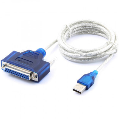 Cablu adaptor Nelbo USB la paralel 25 pini foto