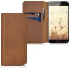 Husa pentru Samsung Galaxy A3 (2017), Piele naturala, Maro, 40770.83, Kwmobile