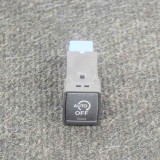 Comutator Nissan Qashqai II J11 2016 OEM 1VA0A Intrerupator Auto Buton Start Stop Argintiu Aluminiu