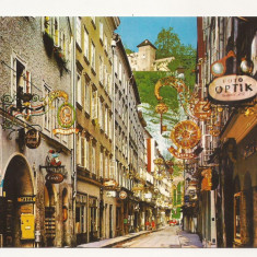 AT3 -Carte Postala-AUSTRIA- Salzburg, Old Town Getreidegasse , necirculata