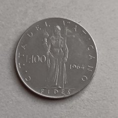 M3 C50 - Moneda foarte veche - Vatican - 100 lire - 1964
