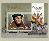 Ungaria 1983 - Martin Luther, colita neuzata