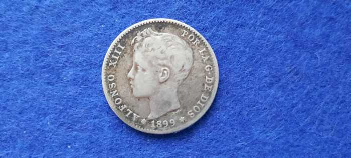 SPANIA 1 PESETA 1899 ALFONSO XIII