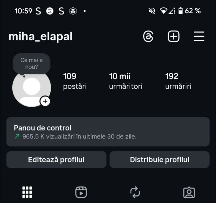 V&acirc;nd cont de instagram 10k