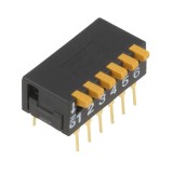 Intrerupator DIP, 2 pozitii, montare THT, 6 sectiuni, OMRON OCB, A6DR-6100, T234821