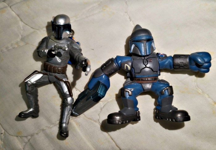 Star Wars 2 figurine Vanatorul de recompense Jango Fett Boba Fett