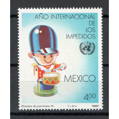 Mexic 1981 MNH - Anul international al persoanelor cu handicap, nestampilat