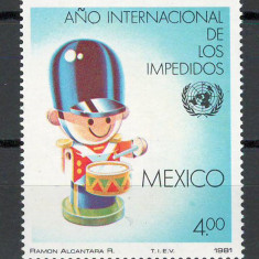 Mexic 1981 MNH - Anul international al persoanelor cu handicap, nestampilat