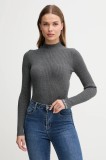 Pepe Jeans pulover culoarea gri, light, cu turtleneck, PL7000026