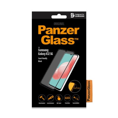 DISPLAYSCHUTZGLAS F&amp;Uuml;R SAMSUNG GALAXY A32 (5G) CASE FRIENDLY,BLACK 7252 PANZERGLASS foto