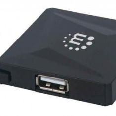 HUB USB 2.0 cu 4 porturi 164818 Manhattan negru