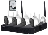 Kit supraveghere exterior IMOU, 2MP Full HD, Conexiune Wireless, 4 camere, IR 30m, Microfon, MicroSD, NVR, HDD 1TB, KIT/NVR1104HSS2-CE-1T SafetyGuard