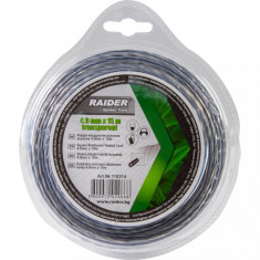 RAIDER Fir patrat rasucit pentru motocoase 4.0mm х 15m transparent