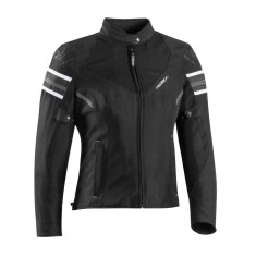 Geaca (jacheta) motociclete femei Racing/Roadster Ixon All season model Ilana Evo LS culoare: negru/alb - Negru/alb, XXL