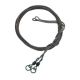 Monturi Lead Core cu Vartej si Inel, 80cm, 2buc/set, Baracuda