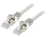 Cabluri patch S/FTP 6a 0,25m LSZH gri 27AWG Cablexpert, Gembird