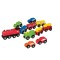 Set de joaca din lemn - Masini si trenuri 11 piese Woodyland