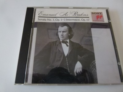 Sonata nr. 3- Brahms , Emanuel Ax foto