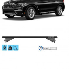 Set bare tranversale aluminiu Bmw X3 G01 2017-2020 TIGER BLACK L 120CM CU ANTIFURT