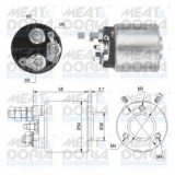 MEAT &amp; DORIA 46008 Solenoid electromotor
