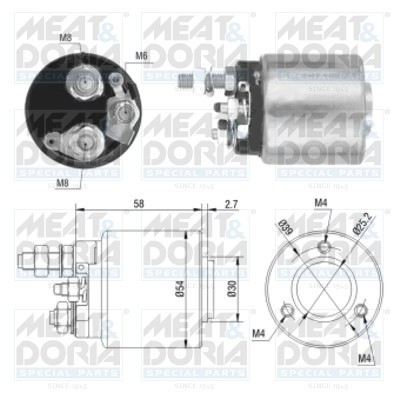 MEAT &amp;amp; DORIA 46008 Solenoid electromotor foto