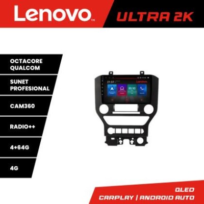 Navigatie Ford Mustang 2015-2020 Lenovo Kit-MUSTANG-NAVI8 core QLED Qualcomm 4+64 360 Android Waze USB Navigatie Internet Youtube Radio CarStore Techn foto