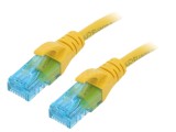 Cablaj de rețea Patch Cord U/UTP 5e Litat CCA PVC Galben 0,25m 26AWG