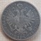 (A804) MONEDA DIN ARGINT AUSTRIA - 1 FLORIN 1860, LIT. A (VIENA), FRANZ JOSEPH
