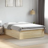 Cumpara ieftin Cadru de pat, stejar sonoma, 160x200 cm, lemn prelucrat