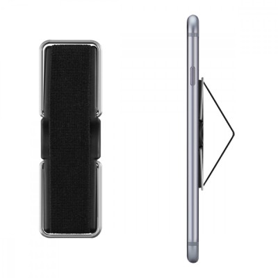 Suport universal pentru telefon, Kwmobile, Negru, Plastic, 38692.01 foto