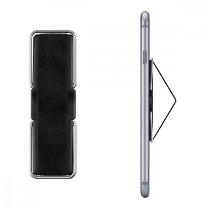 Suport universal pentru telefon, Kwmobile, Negru, Plastic, 38692.01