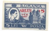 Romania (293) - A.R.L.U.S. (supratipar), 1947 - neobliterata, Regi, Nestampilat