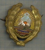 Y 1588 INSIGNA-MILITARA-EMBLEMA COIFURA- SUBOFITER -RSR -PENTRU COLECTIONARI