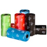 Saci igienici pentru catei/pisici, 90 BUC, pungi de gunoi, ROPET&reg;, 6 role, 15 buc/rola, multicolor