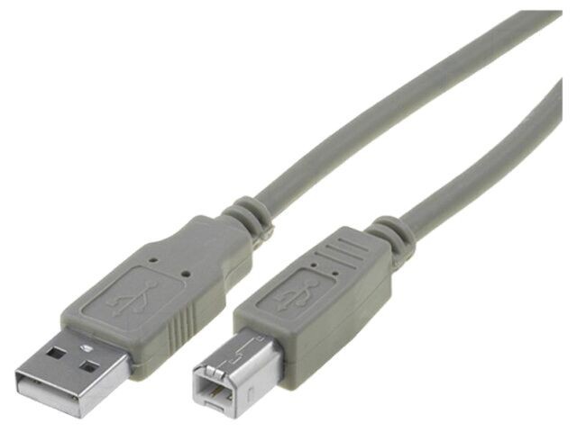 Cablu USB 2.0 A-B 5m gri