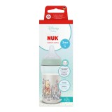 Biberon cu tetina din silicon Perfect Match, Winnie, flux M, 3+ luni, 260 ml, Nuk