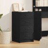 VidaXL Bufet cu sertar Stejar negru 40 x 41 x 75 cm Lemn compozit 865056