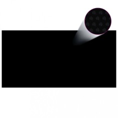 vidaXL Prelata piscina, negru, 400 x 200 cm, PE foto
