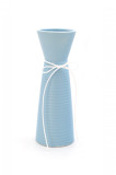 Cumpara ieftin Vaza decorativa cu snur, ceramica, bleu, 25 x 8 cm