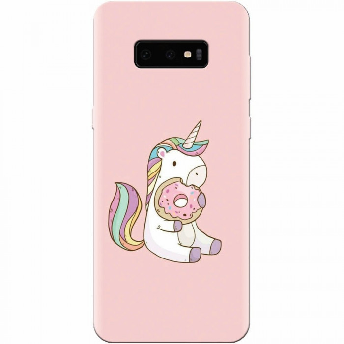 Husa silicon pentru Samsung Galaxy S10 Lite, Unicorn Donuts