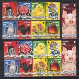 Jersey 1995 - Urări, Serie + Bloc de 9, Cota 18 EURO, MNH