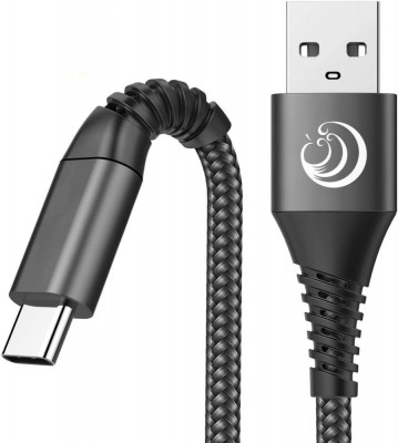 Cablu U C Aioneus [pachet de 2 6ft negru] Cablu de &amp;icirc;ncărcare rapid tip C Cablu d foto