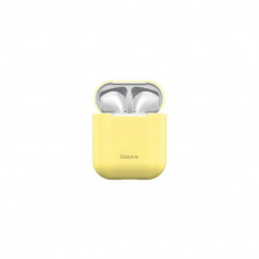 Husa Silicon AirPods 1/2 - Baseus Ultrathin Series Yellow foto